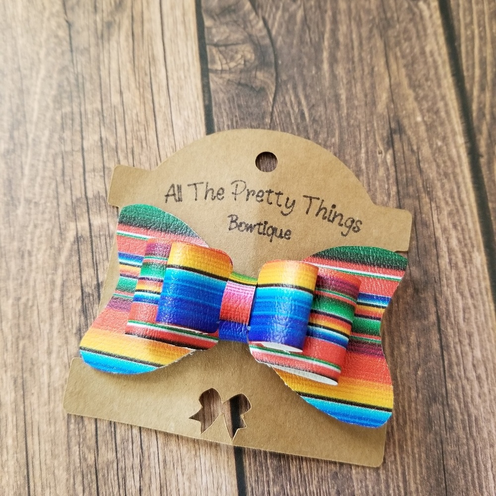 Multicolored Boho Hair Bow